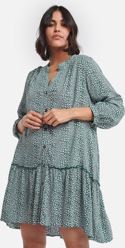 Shiwi Ladies drop waist dress Tuvalu - green - xs