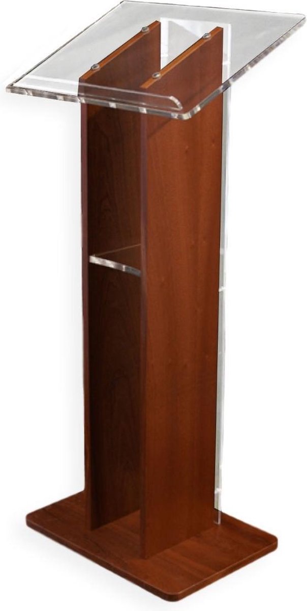 Kunststof met kersenkleur hout katheder Sapphire