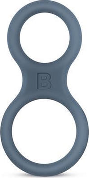 Siliconen Cockring En Ballstretcher - Grijs - Sextoys - Cockringen