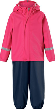 Reima - Regenpak voor meisjes - Tihku - Felroze - maat 80cm