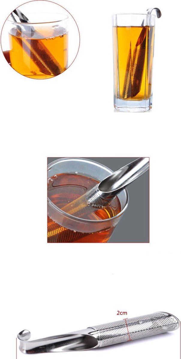 Rvs Thee-ei - infuser-  Theezeefje voor Mok - Fancy Filter voor Pure Thee -  Kruidenthee - accessoires