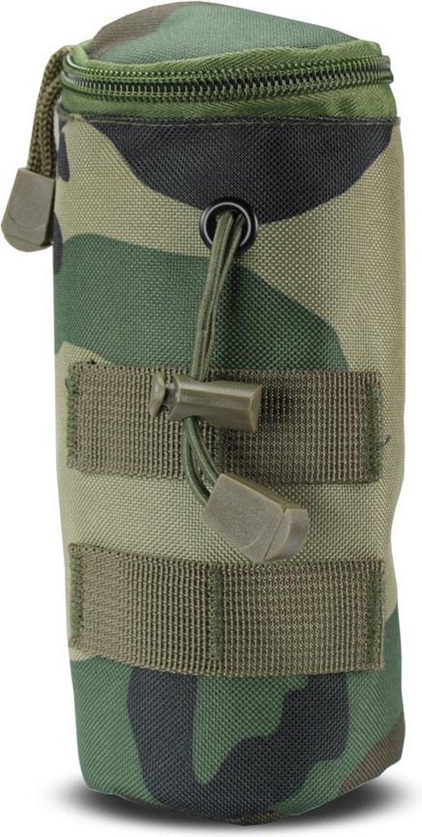 101Inc Molle pouch airsoft BB fles woodland camo
