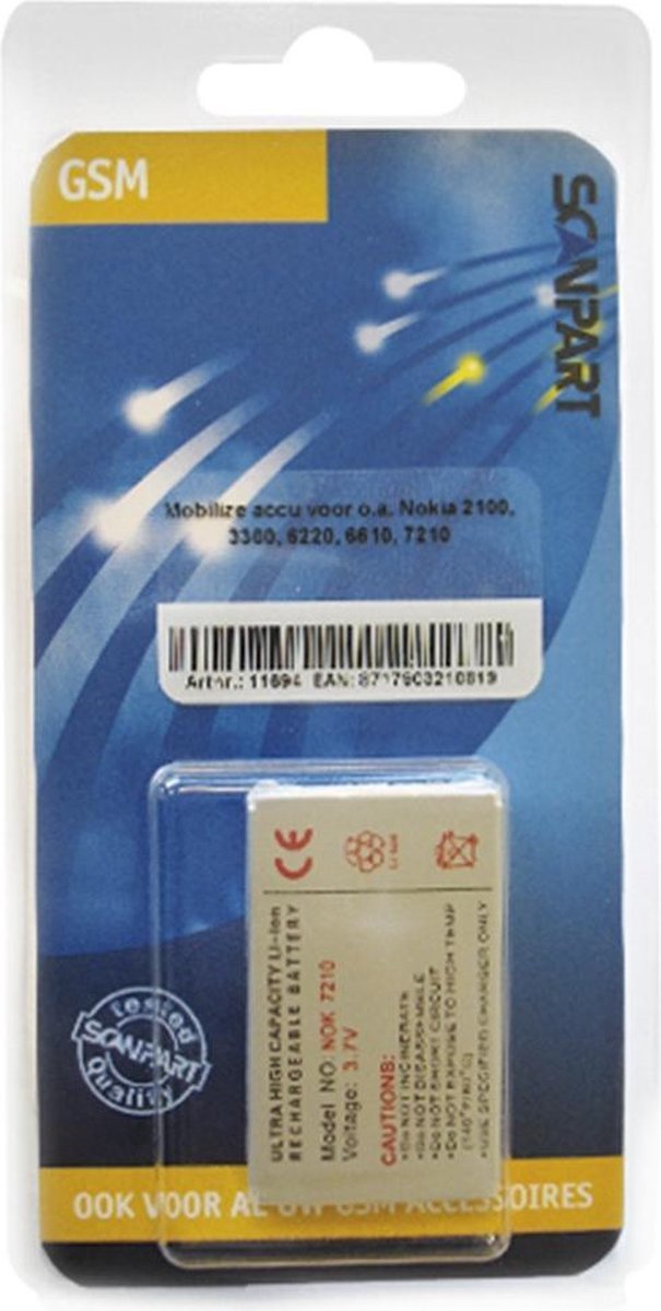 Nokia 3994210011 BLD-3 Accu o.a. 6610