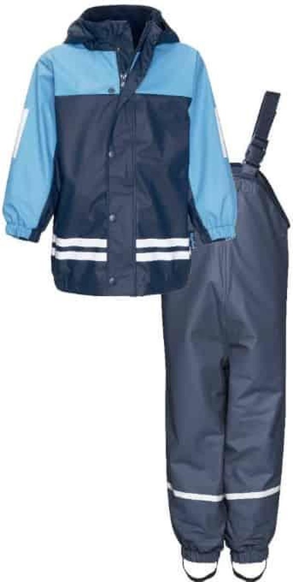 Playshoes Winter Playshoes - Tweedelige regenpak - Donkerblauw/Blauw - maat 140