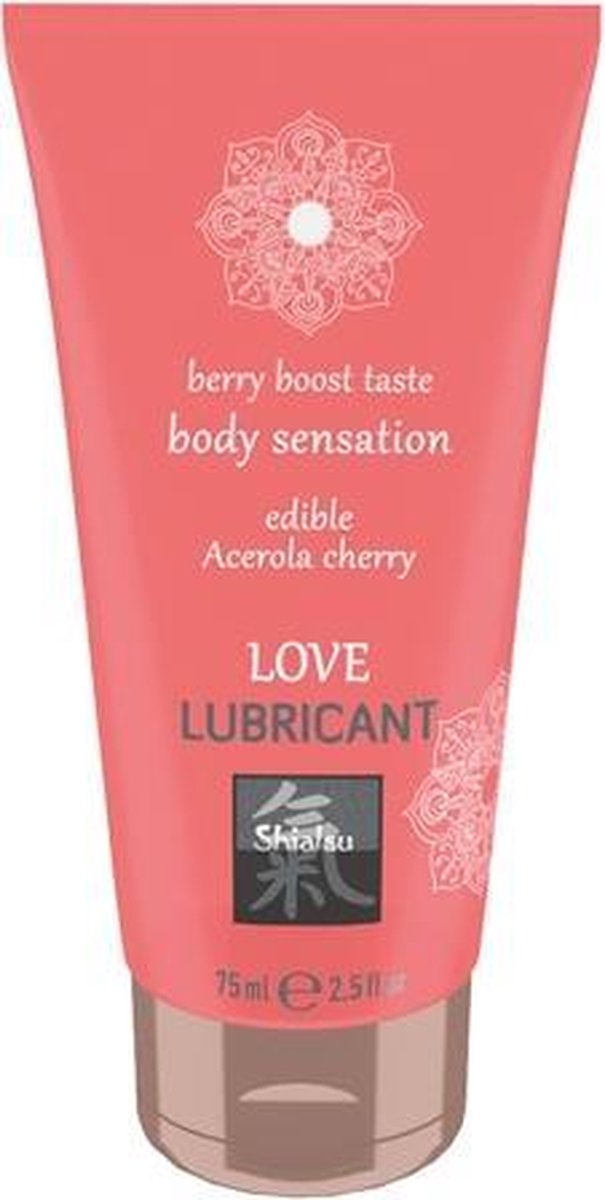 Bundle - Shiatsu - Love Eetbaar Glijmiddel - Acerola Kers met glijmiddel
