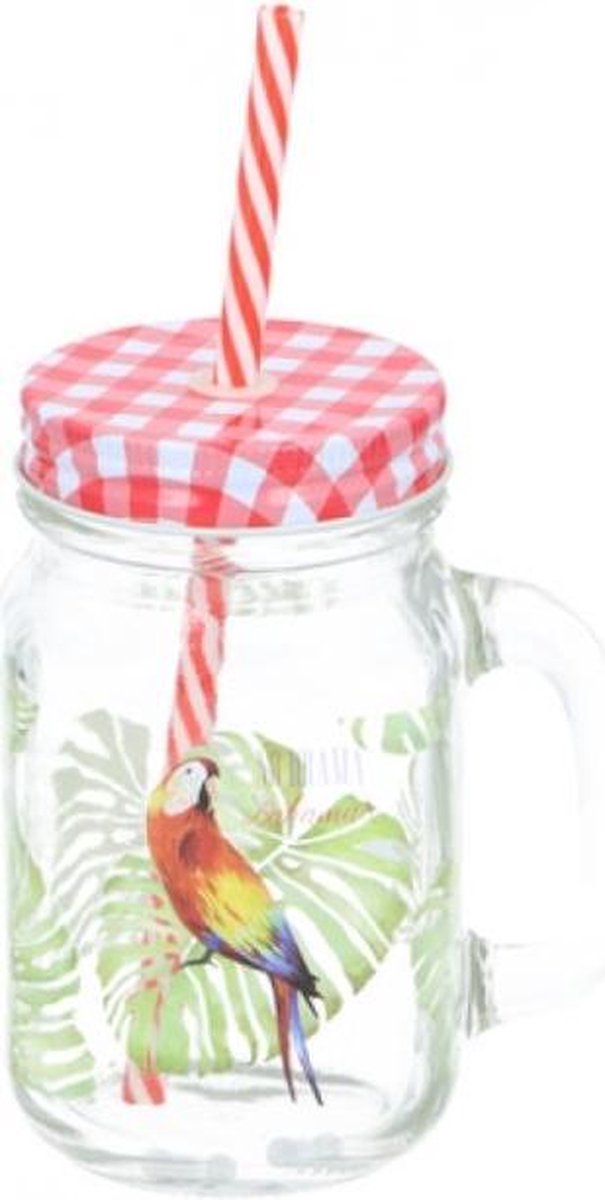 Tom Mason Jar Vogel 130 Ml Glas Rood