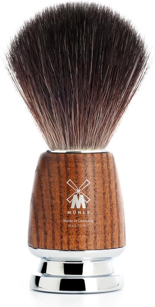 Mühle Scheerkwast Rytmo Black Fibre - Essenhout - 21H220