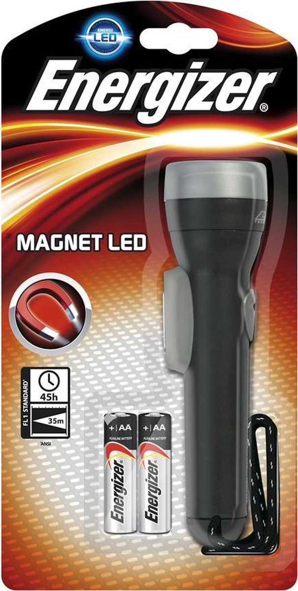 Energizer Magnet LED Torch Zaklamp Zwart