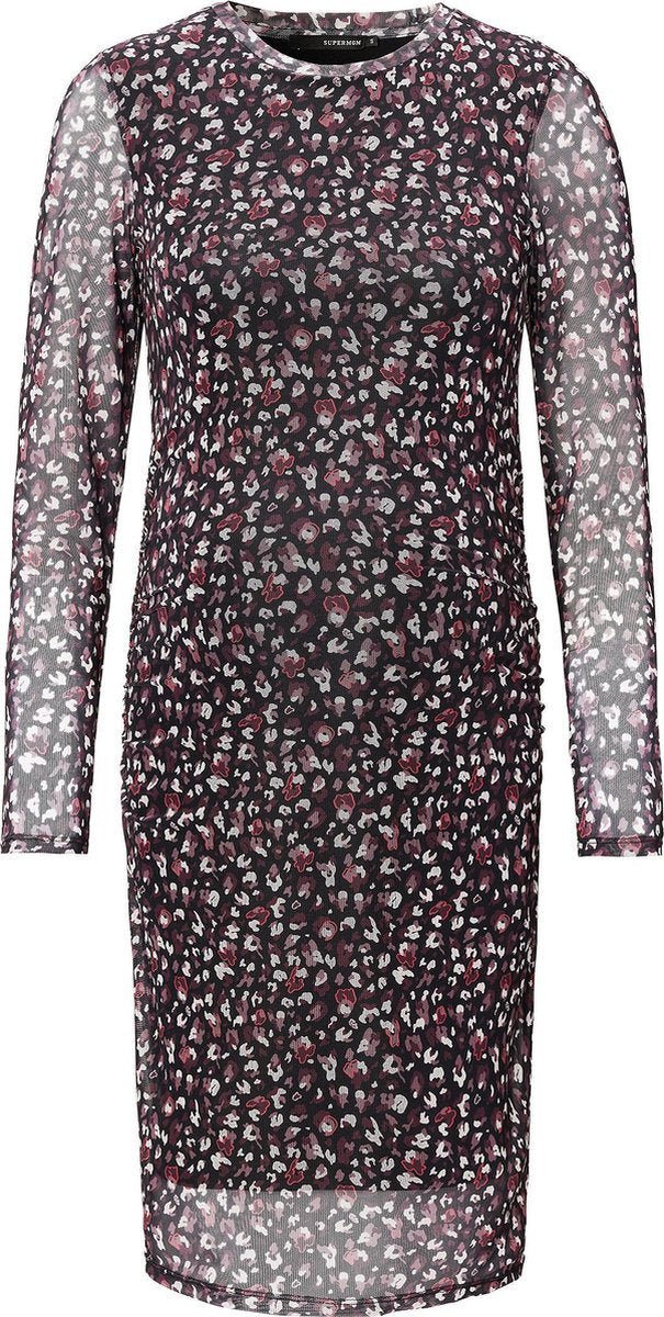 Supermom Jurk Floral Mesh Zwangerschap Maat XL