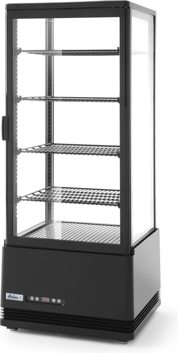 Arktic Koelvitrine 98 Liter - Zwart - Met 4 Schappen - 452x406x(H)1116mm