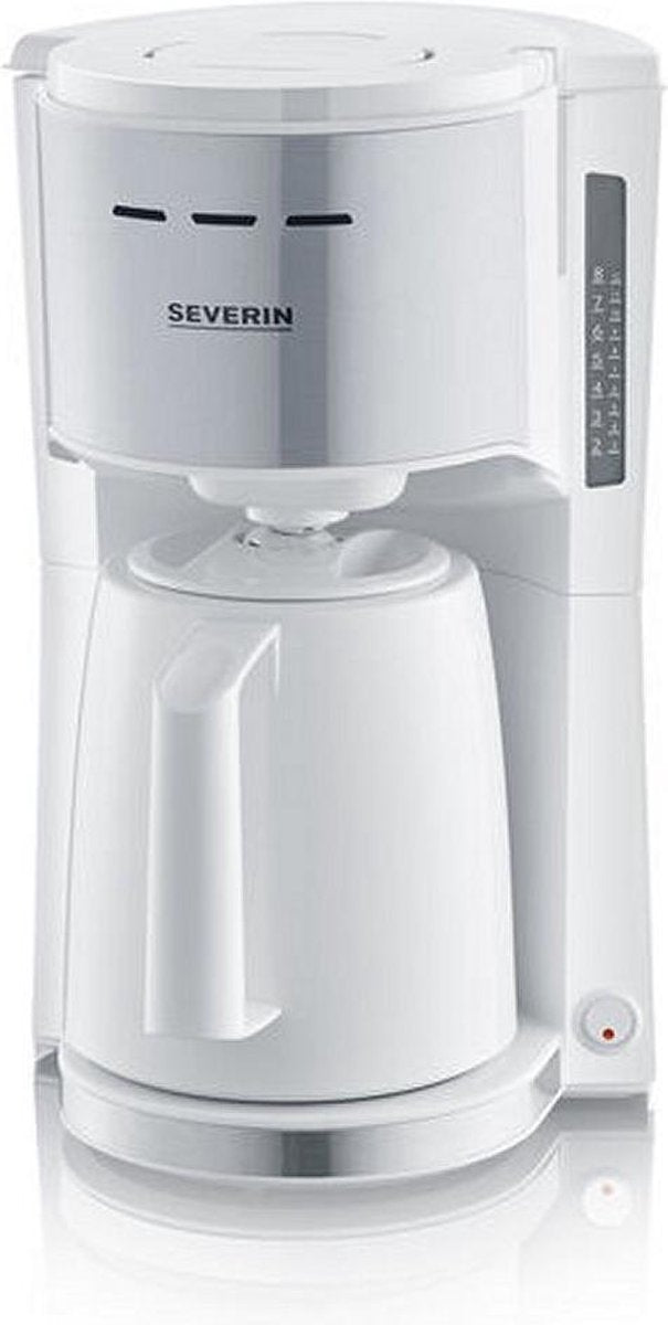 Severin KA9255 Koffiezetapparaat met Thermoskan Wit/RVS
