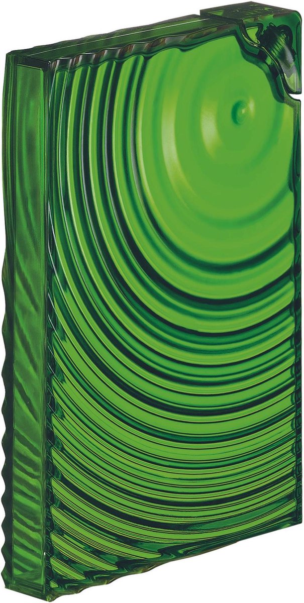 Guzzini On the Go Waterfles plat geribbeld - 0.55Ltr - Groen