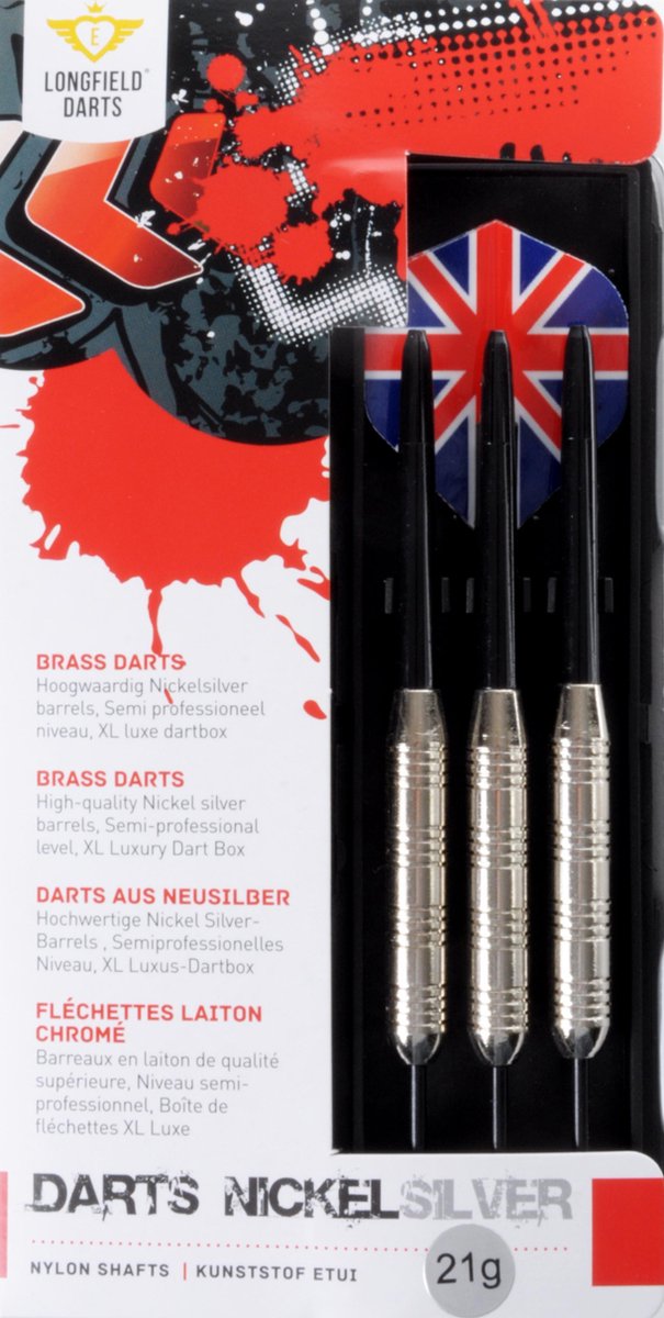 Longfield Steeltip - Zilver - Dartpijlen