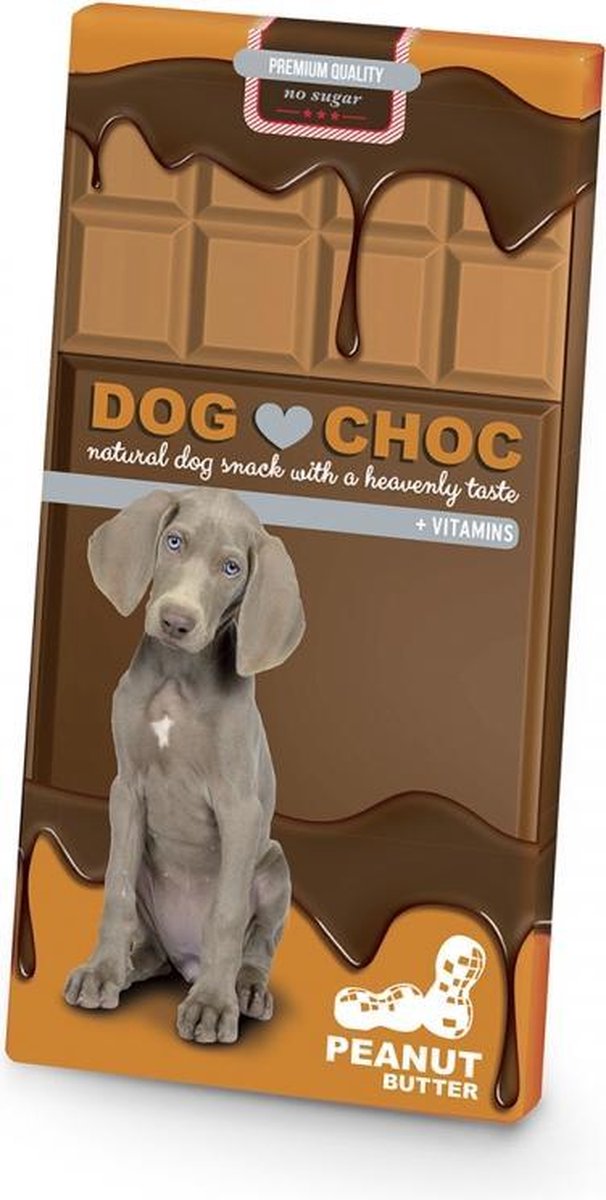 D&D Dog choc pindaboter 100GR