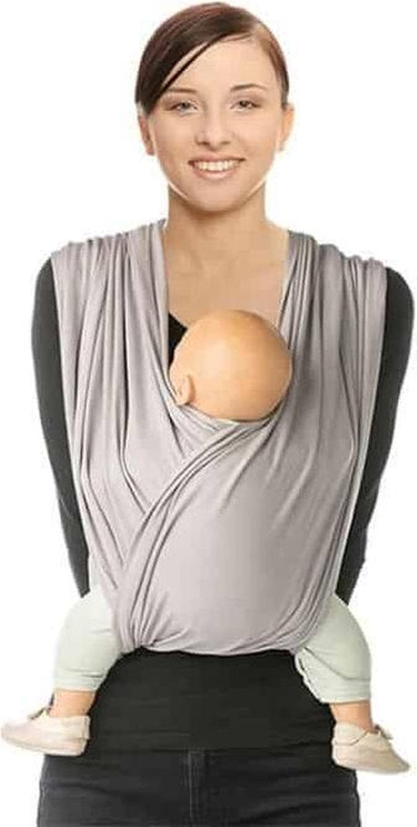 Babylonia TRI COTTI Draagdoek Baby - Medium - Silver Cloud