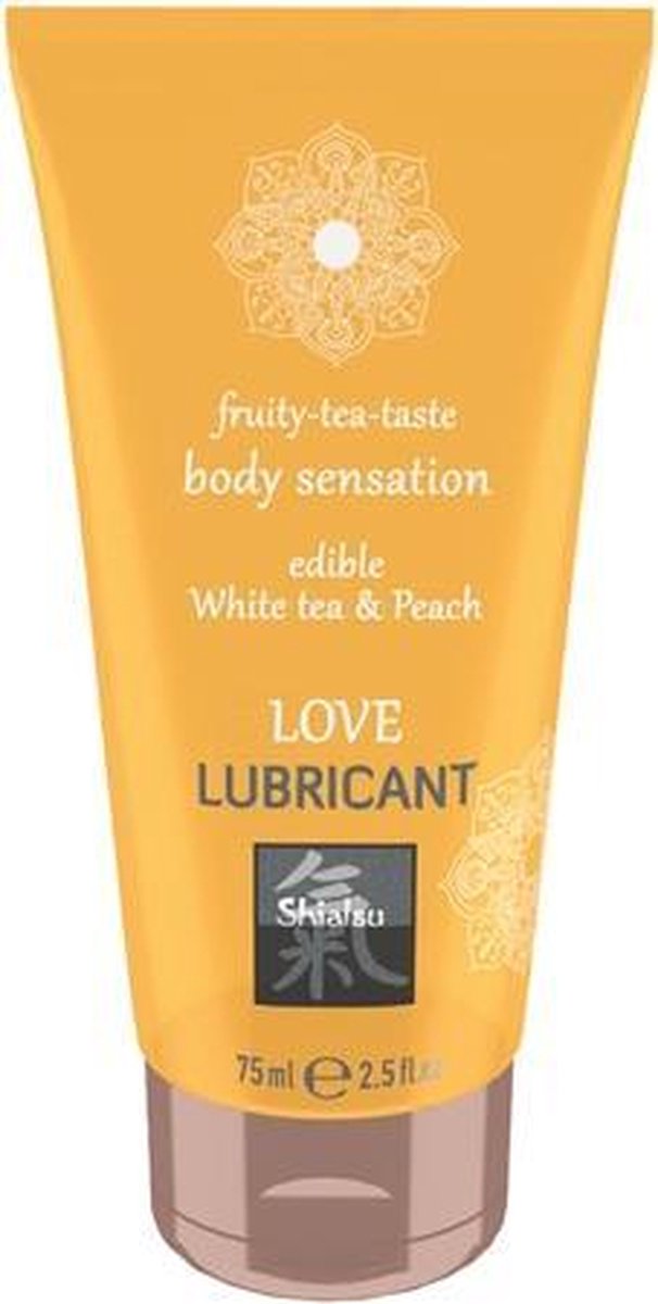 Love Eetbaar Glijmiddel - Witte Thee & Perzik | Waterbasis | Vrouwen | Mannen | Smaak | Condooms | Massage | Olie | Condooms |  Pjur | Anaal | Siliconen | Erotische | Easyglide