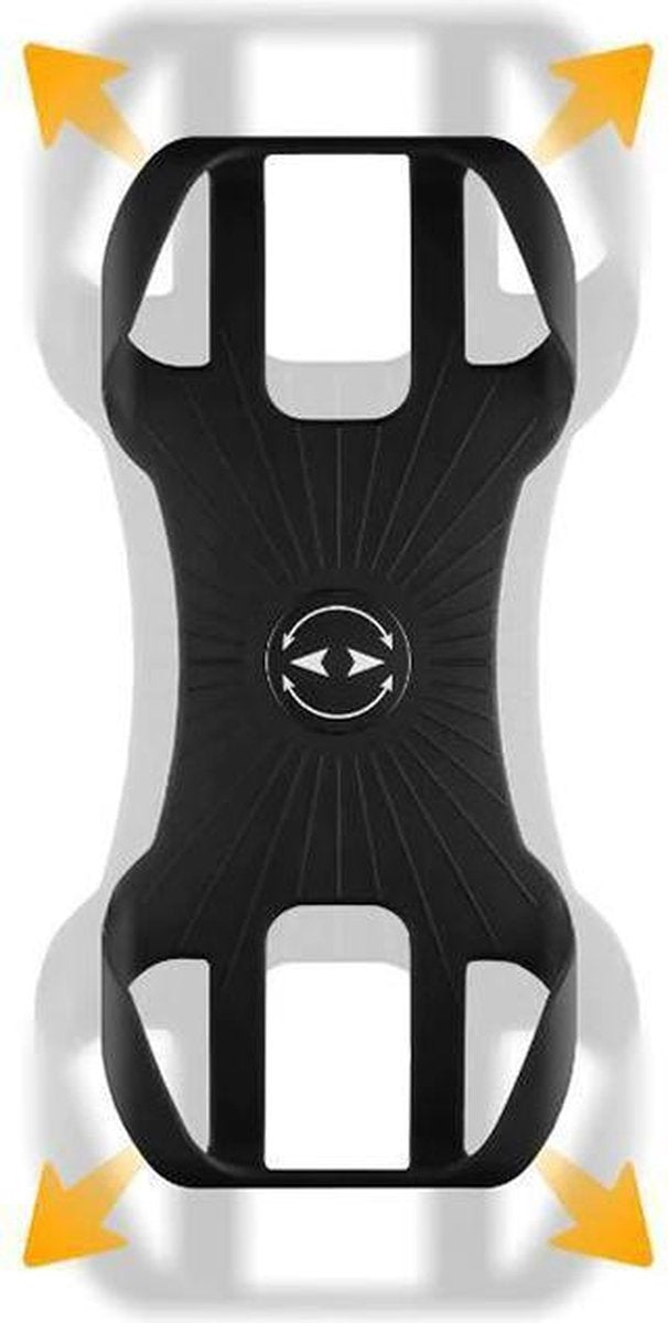BikerVibes |Smartphone fietshouder | Universeel | Verstelbaar | Telefoonhouder voor op de Fiets | 360 graden Roteren | Bike Mount | Luxe Telefoonhouder | Zwart