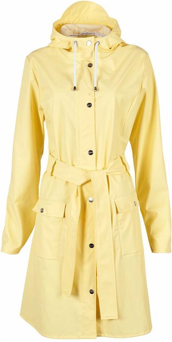 Rains Regenjassen Curve Jacket Geel Maat:L/XL