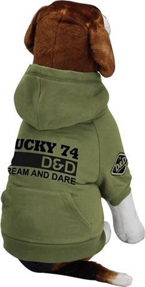 D&D Kleding Dog Jas Lucky Groen Xs 22X35X20 Cm