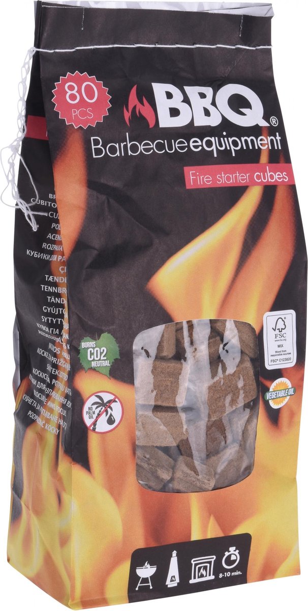 Bbq Aanmaakblokjes Hout 80 Stuks