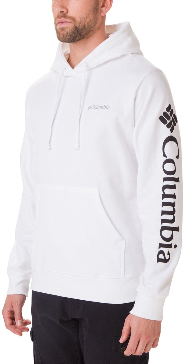 Columbia Viewmont II Sleeve Graphic Hoodie Heren Trui - White - Maat S