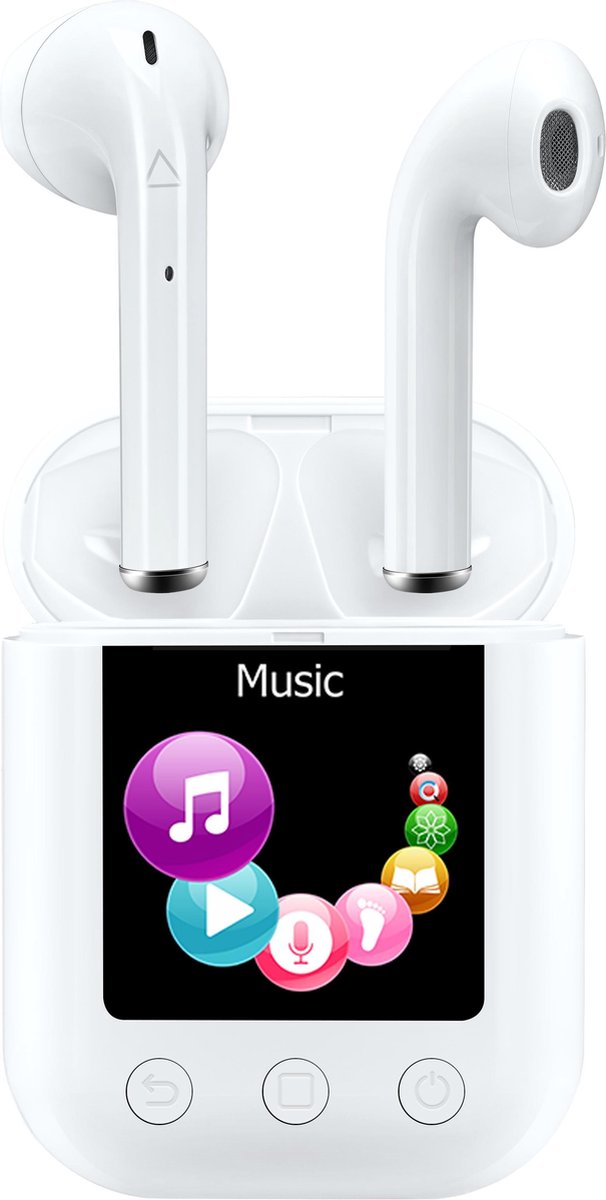 Denver TWM-850 - Draadloze earbuds / Los te gebruiken of icm MP4 speler / Met oplaadcase