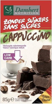 Damhert | Zonder Suikers Chocoladetablet | Cappuccino | 1 x 85 g  | Snel afvallen zonder poespas!