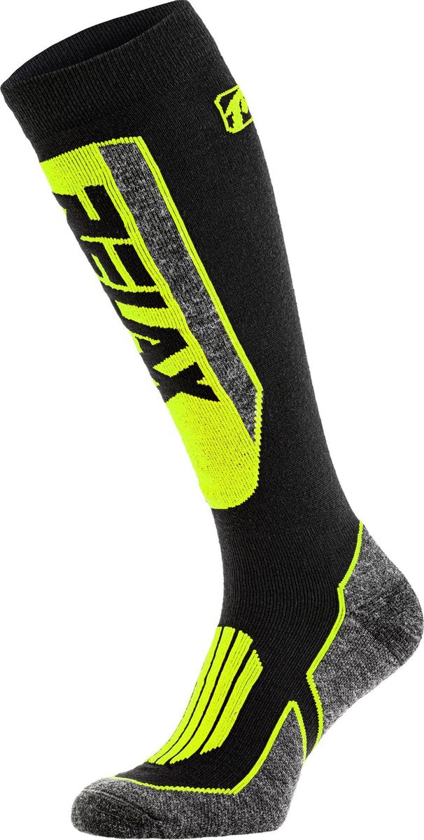 Relax Extreme Wintersokken Zwart - Geel M 39 - 42