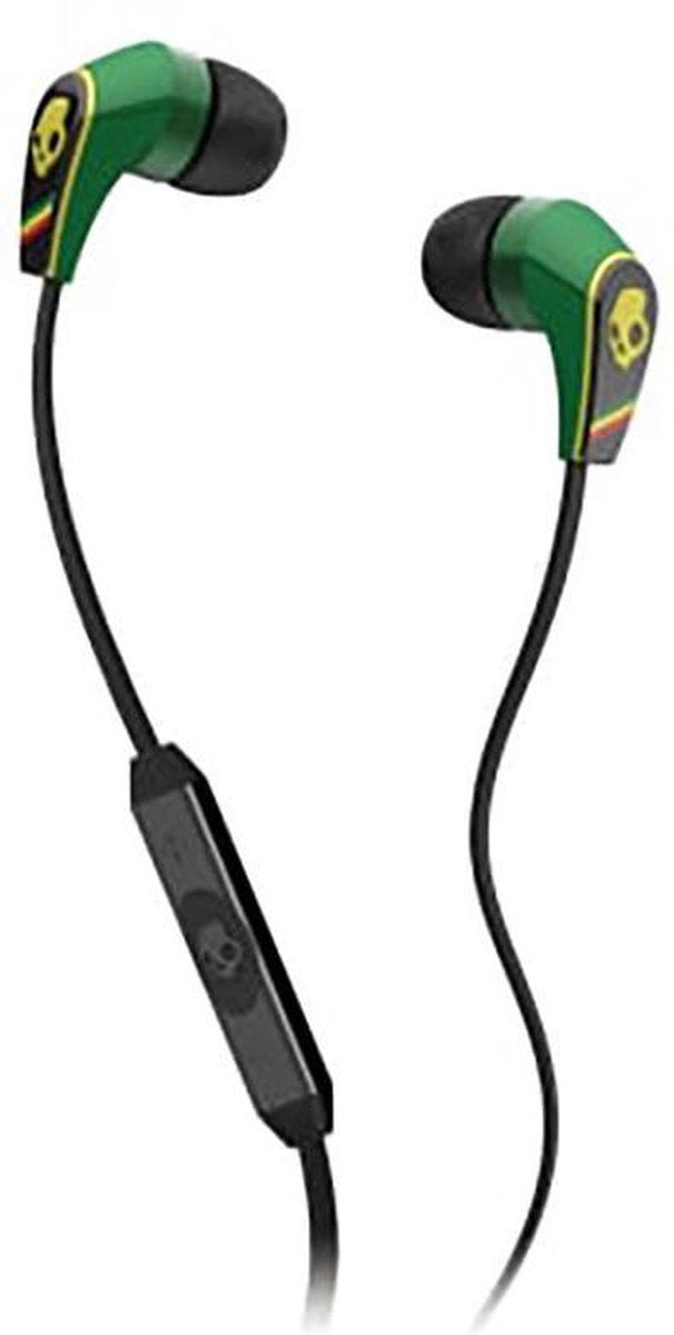 Skullcandy 50/50 – In-ear oordopjes met Mic voor iPod/iPhone/iPad - Groen/Rasta