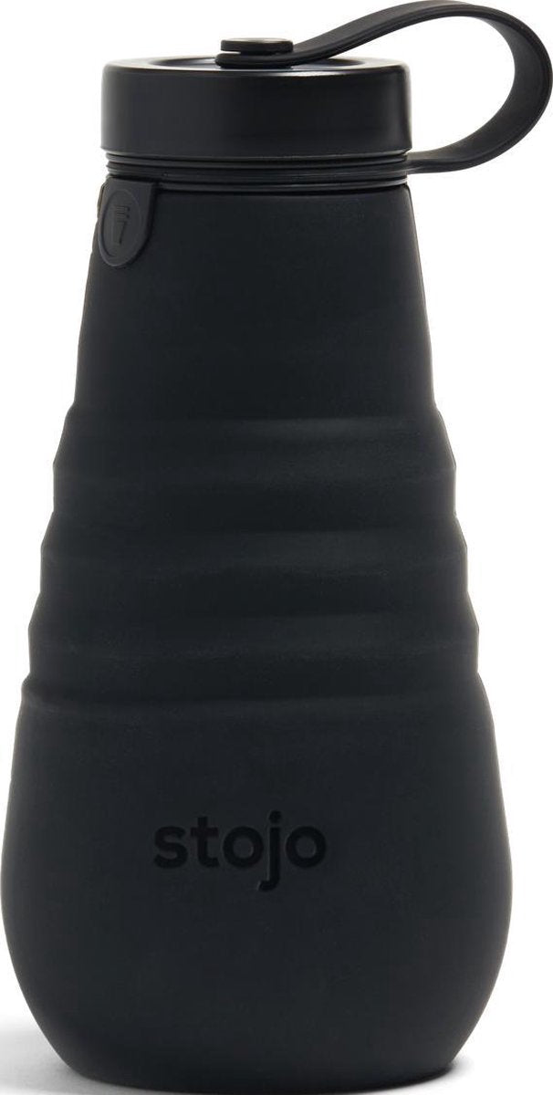 Stojo Opvouwbare Drinkfles 590ml - Zwart