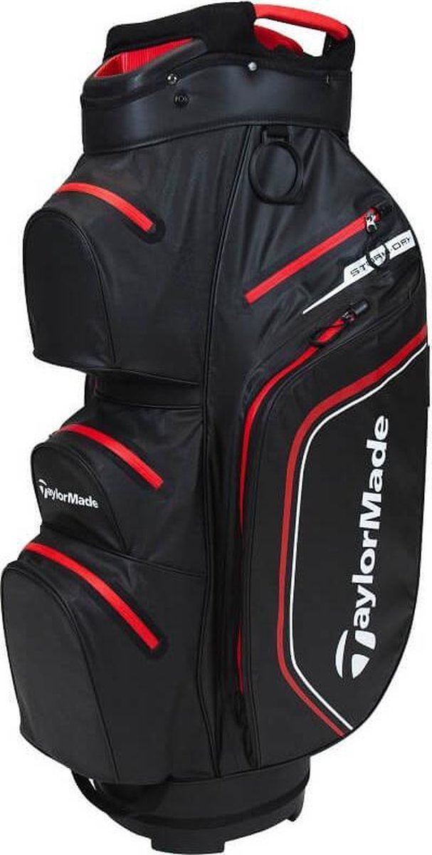 TaylorMade StormDry Waterproof Cartbag 2021 - Zwart Rood