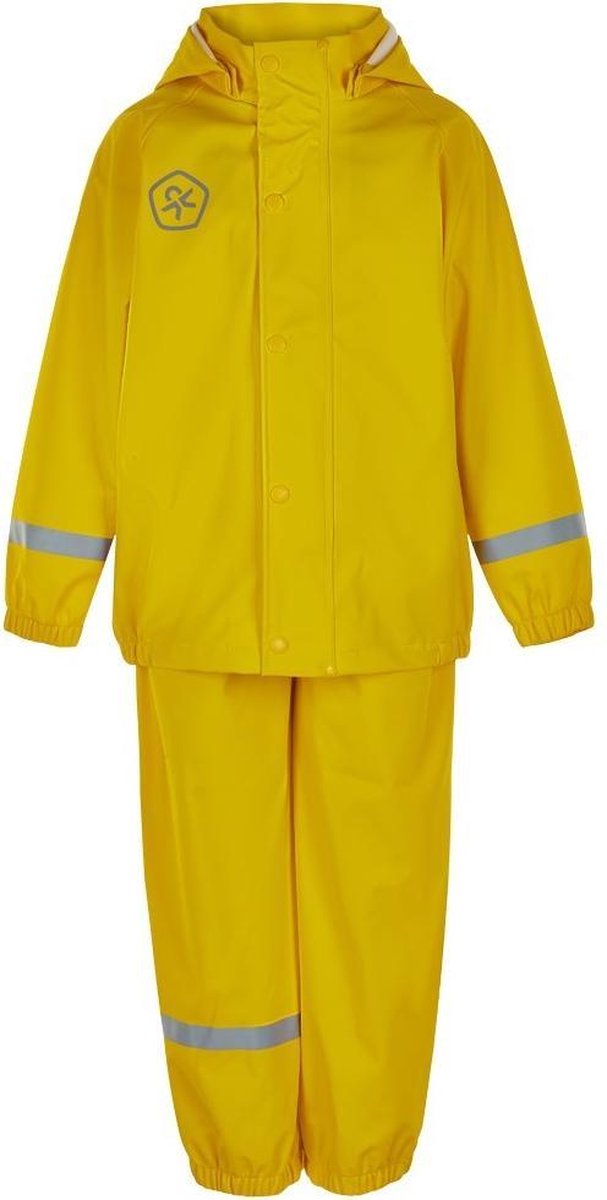 Color Kids - Regenpak voor kinderen - Effen - Geel - maat 98cm