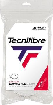 Tecnifibre Contact Pro (30 stuks) - wit - 0.6mm - overgrips
