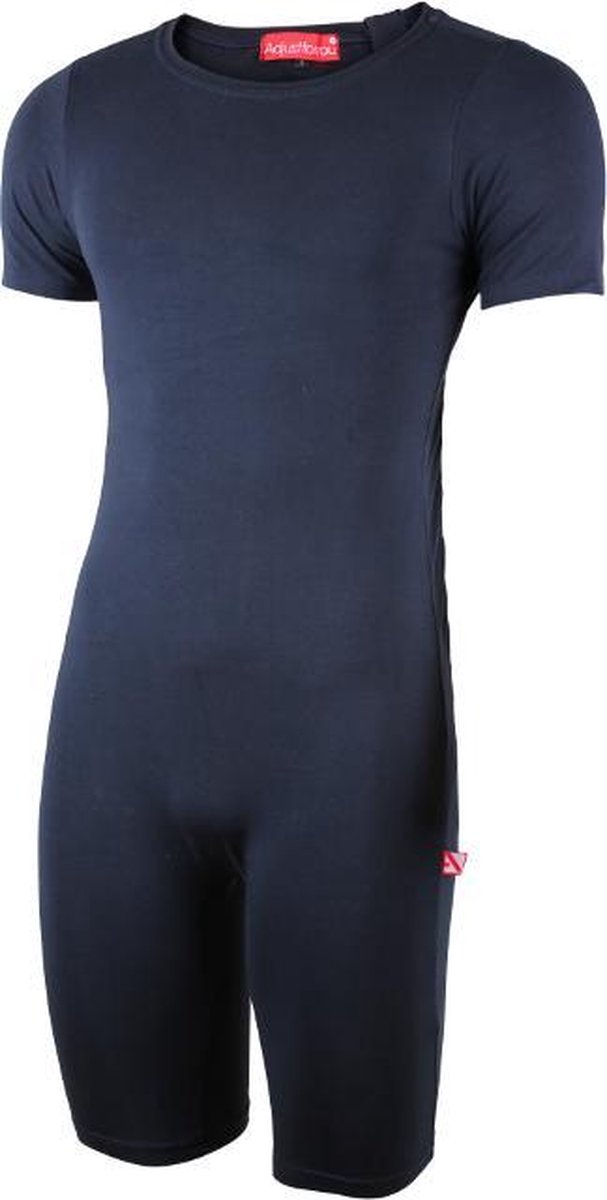 Romper korte mouw met ritssluiting onderkant - Blauw