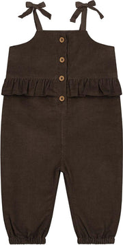 Prénatal baby jumpsuit - babykleding voor meisjes - maat 68 - Donkerbruin