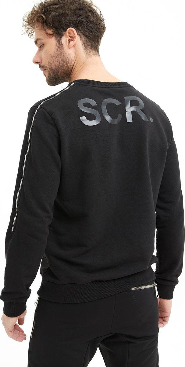 SCR. Tedo Sweater met ritsen aan beide mouwen