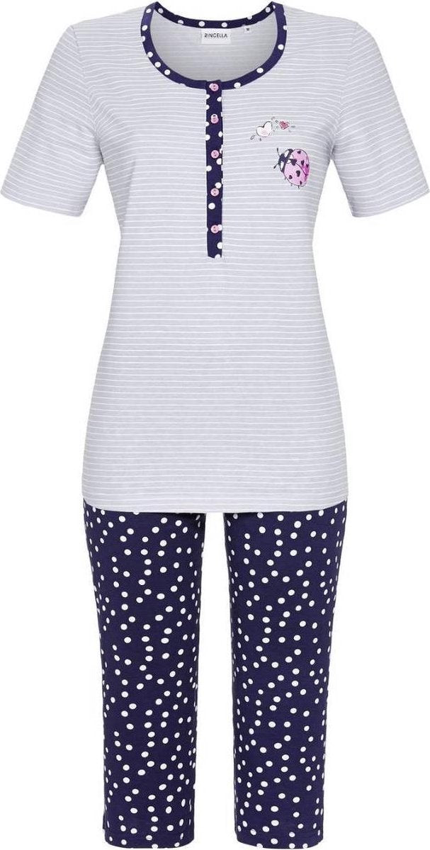 Zilveren Ringella pyjama lieveheersbeestje