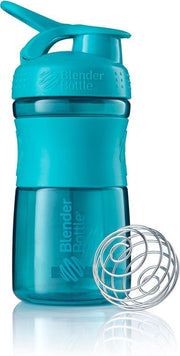 BlenderBottle | SportMixer | Tritan Grip | Eiwitshaker | Bidon | Shaker | 590 ML | Teal - Groen blauw.  Je shake zonder klonten en de shaker lekt niet.