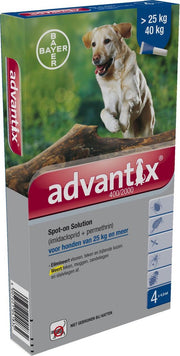 Bayer Advantix Vlooien & Teken Pipetten - Hond 25 tot 40kg - 4 stuks