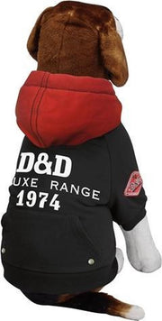 D&D Kleding Dog Jas Deluxe Zwart Xs 22X35X20 Cm