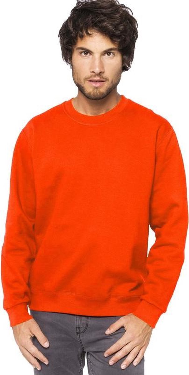 Oranje sweater/trui katoenmix voor heren - Holland feest kleding - Supporters/fan artikelen L (40/52)