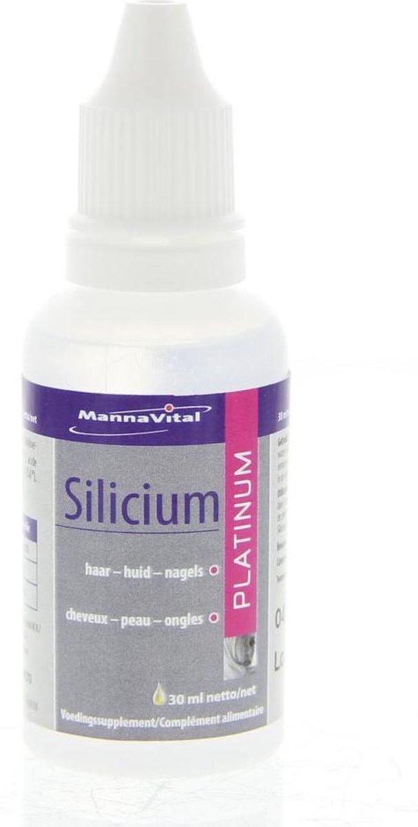 Mannavita Mannavital Platinum Silicium Vloeibaar Haar/huid 30ml