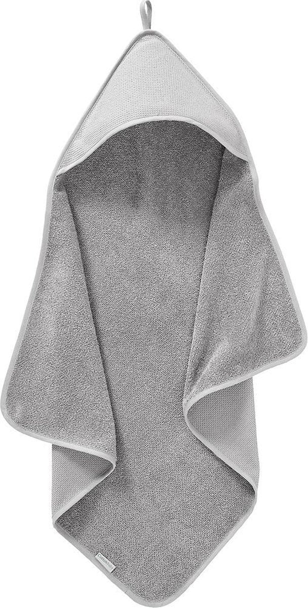 Cottonbaby Badcape diamantwafel grijs