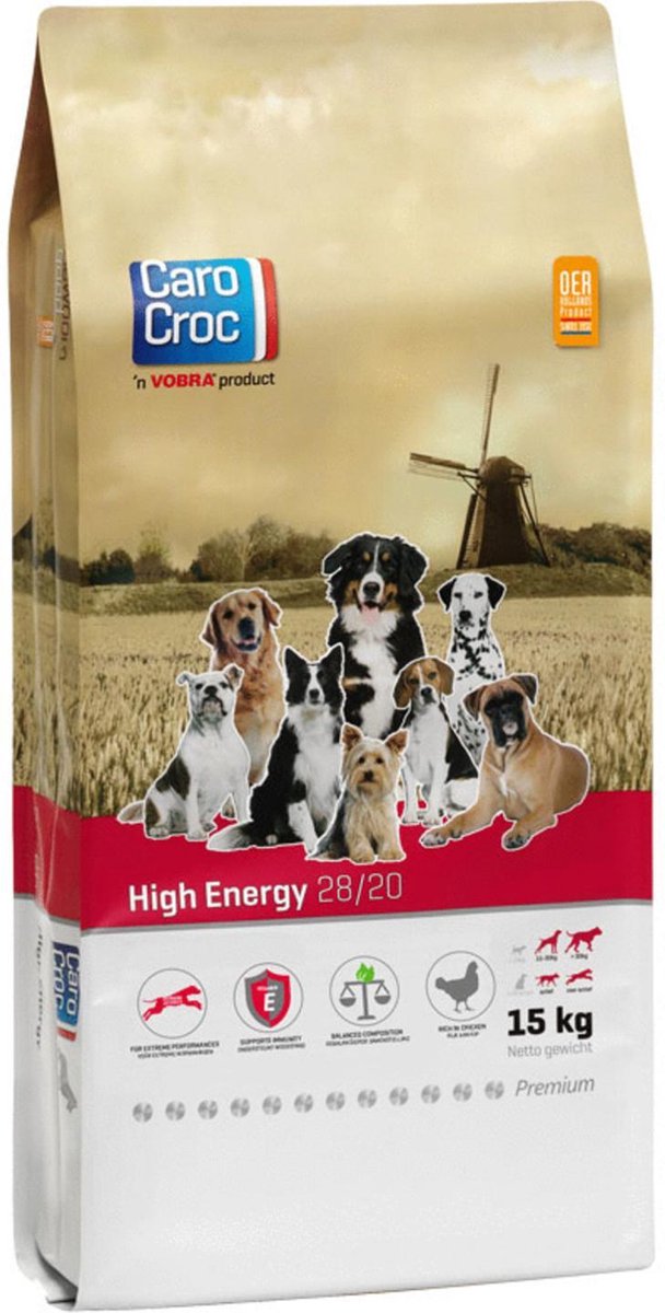 Carocroc High Energy 28/20 - Hondenvoer - 15 kg