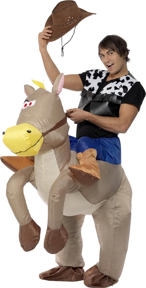 "Opblaasbaar paardenpak voor volwassenen - Verkleedkleding - One size"