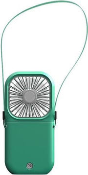 F20 Galvaniserende handventilator Draagbare desktop Opvouwbare mute USB Hangende nekventilator (groen)