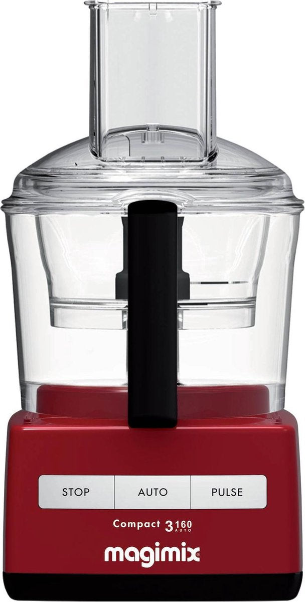 Magimix - Compact 3160 - Inductiemotor - Professionele messen - 30 jaar motorgarantie - Rood