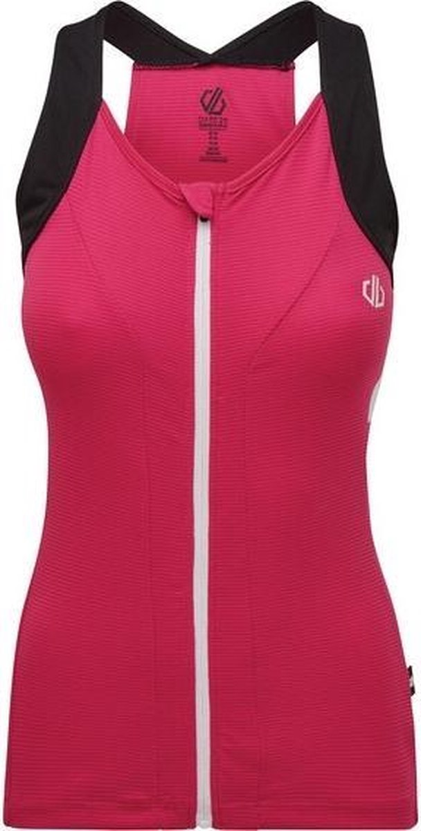 Dare 2b Fietsshirt Regale Dames Polyester Roze/zwart Maat 34