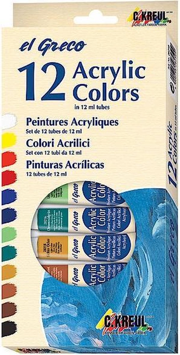 KREUL 28250 hobbyverf Acrylverf 12 ml 12 stuk(s)