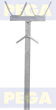 Maststeun  40-40 mm Lengte 200 cm / 2 masten (187.21)